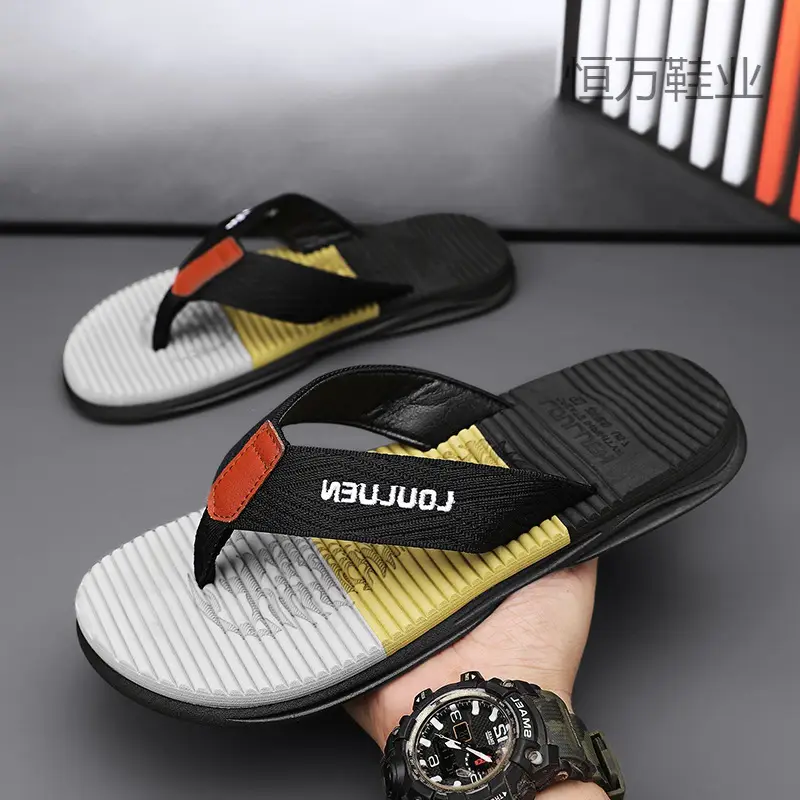 Fujian big manufacturers 2023 Summer flip-flops men's foot sandals casual trend non-slip personality fashion outside