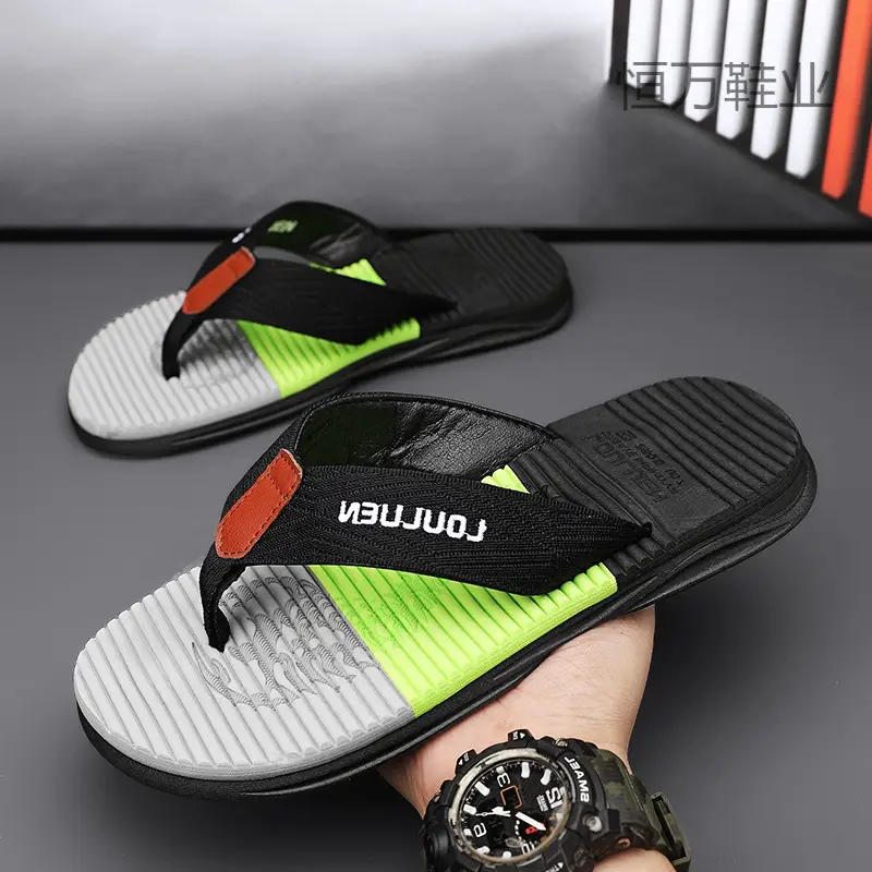 Fujian big manufacturers 2023 Summer flip-flops men's foot sandals casual trend non-slip personality fashion outside