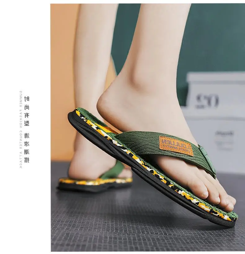 Fujian big manufacturers 2023 Summer flip-flops men's foot sandals casual trend non-slip personality fashion outside — feature 10