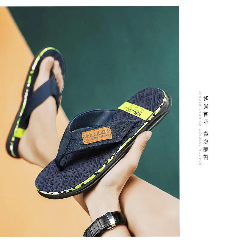 Fujian big manufacturers 2023 Summer flip-flops men's foot sandals casual trend non-slip personality fashion outside — feature 11