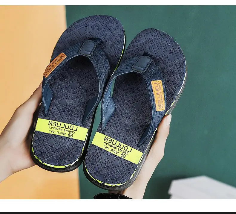 Fujian big manufacturers 2023 Summer flip-flops men's foot sandals casual trend non-slip personality fashion outside — feature 12