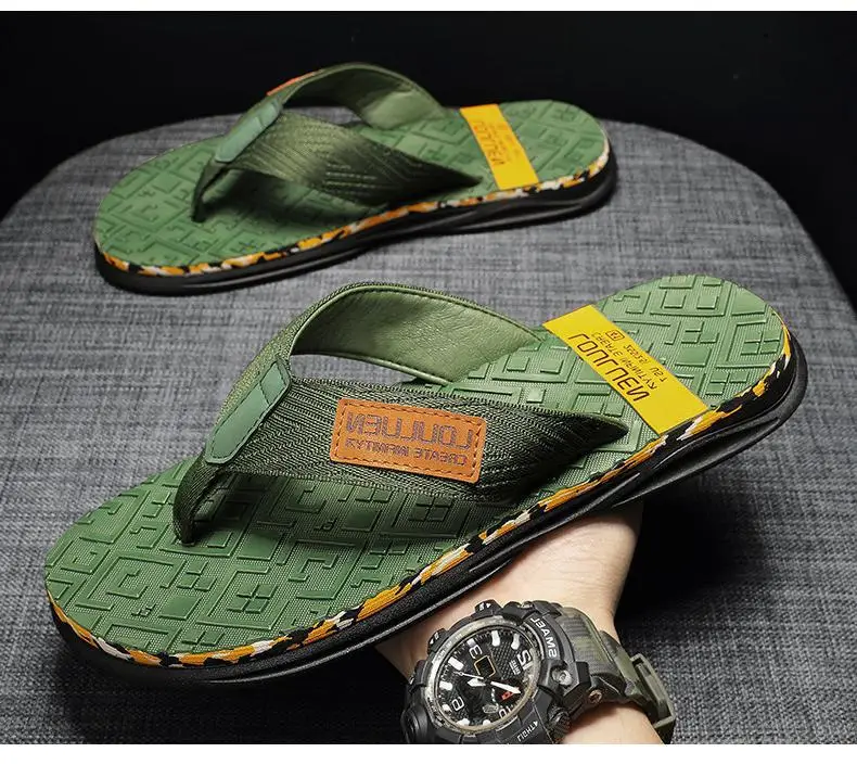 Fujian big manufacturers 2023 Summer flip-flops men's foot sandals casual trend non-slip personality fashion outside — feature 15