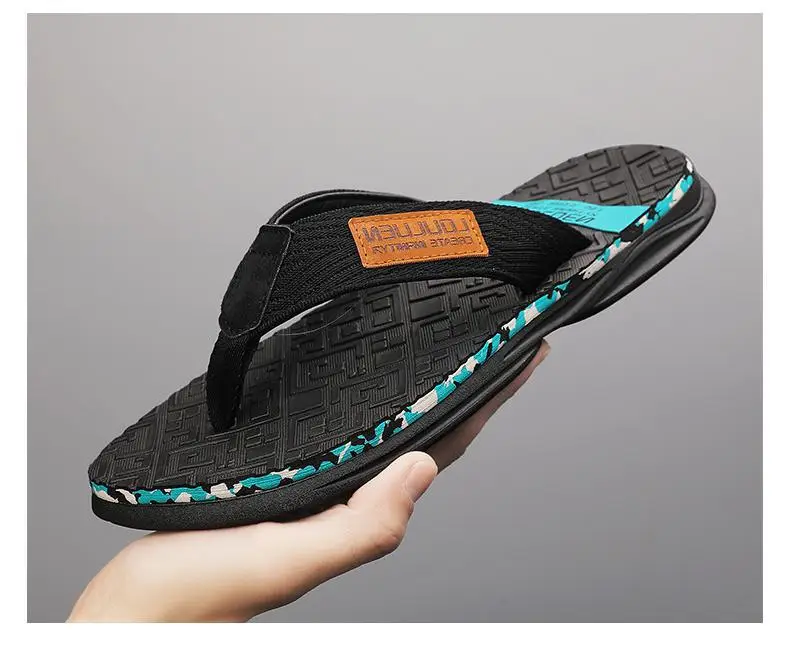Fujian big manufacturers 2023 Summer flip-flops men's foot sandals casual trend non-slip personality fashion outside — feature 18