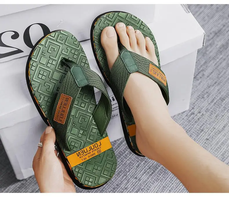 Fujian big manufacturers 2023 Summer flip-flops men's foot sandals casual trend non-slip personality fashion outside — feature 9