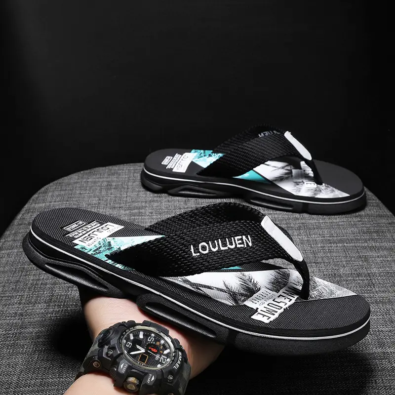 Fujian big manufacturers 2023 Summer flip-flops men's foot sandals casual trend non-slip personality fashion outside
