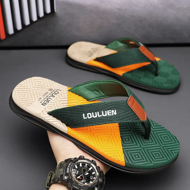 Fujian big manufacturers 2023 Summer flip-flops men's foot sandals casual trend non-slip personality fashion outside