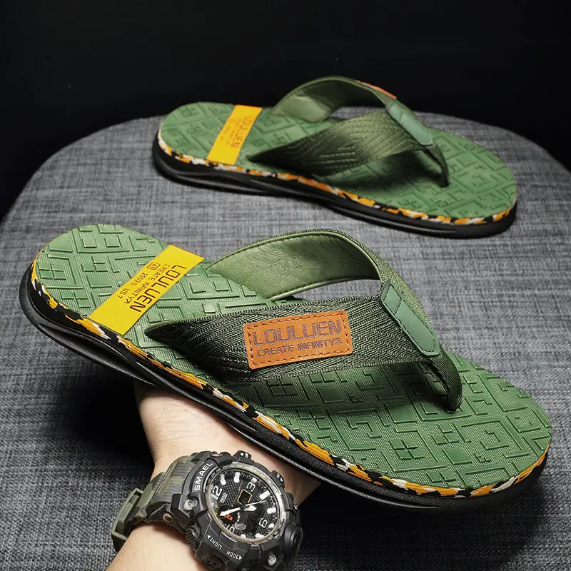 Fujian big manufacturers 2023 Summer flip-flops men's foot sandals casual trend non-slip personality fashion outside