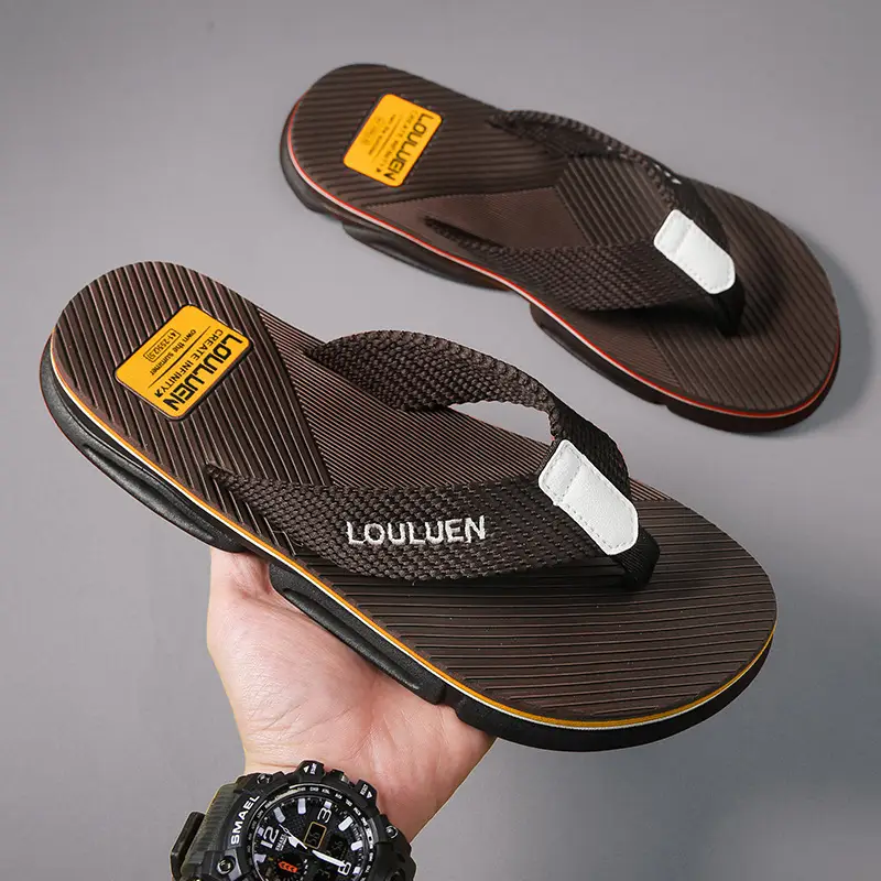 Fujian big manufacturers 2023 Summer flip-flops men's foot sandals casual trend non-slip personality fashion outside