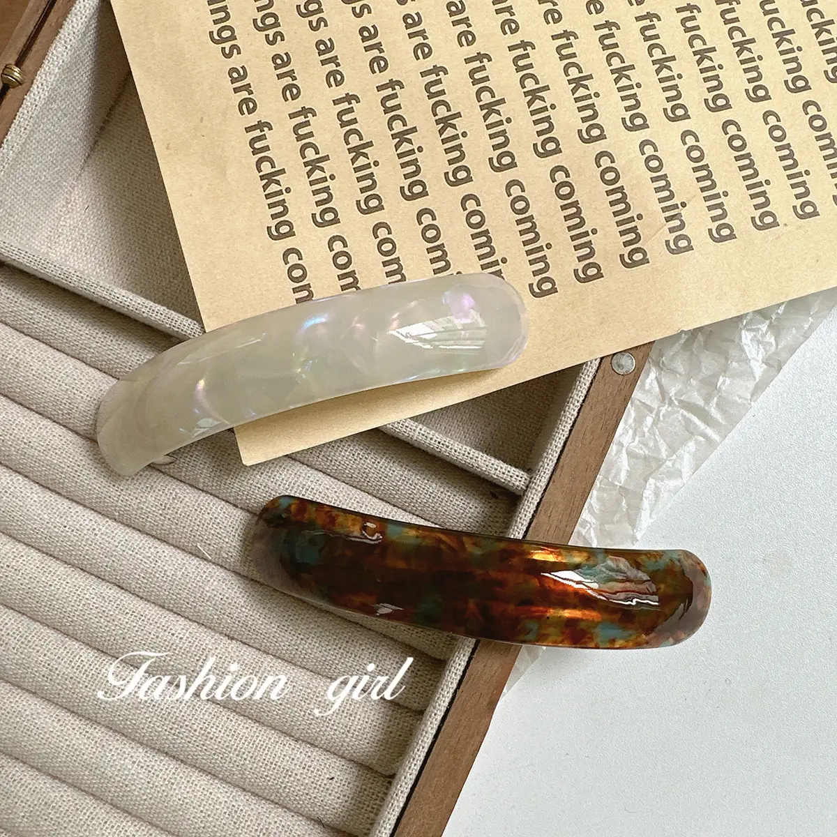 Aceticate Hairpin for Women, Retro Tortoiseshell, Fashionable Stylish Hairpin — feature 13