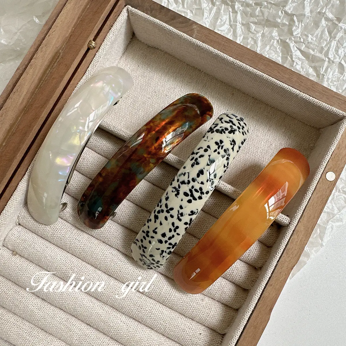 Aceticate Hairpin for Women, Retro Tortoiseshell, Fashionable Stylish Hairpin — feature 8