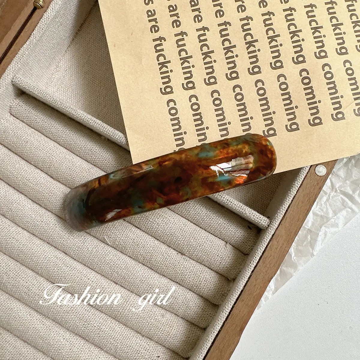 Aceticate Hairpin for Women, Retro Tortoiseshell, Fashionable Stylish Hairpin - Image 3