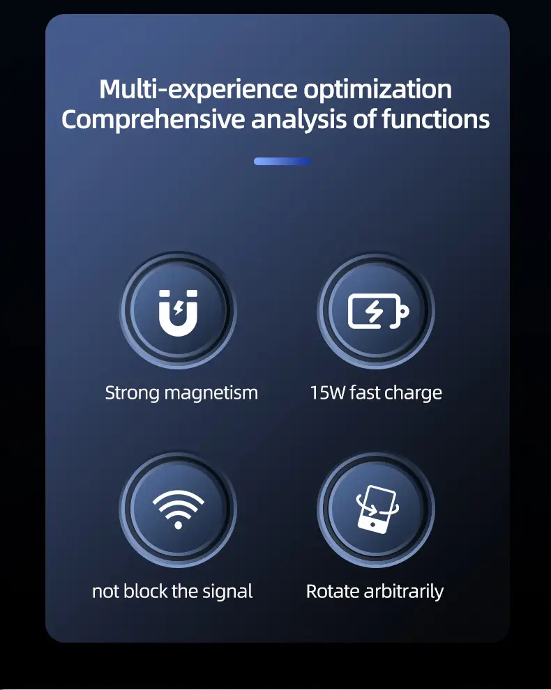15W Magnetic Wireless Charger for Apple & Android Phones — feature 3