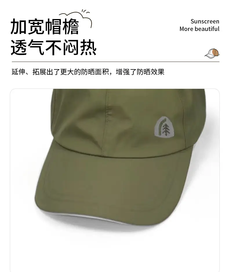 Unisex Waterproof Peaked Cap Sunshade Windproof Baseball Cap — feature 3