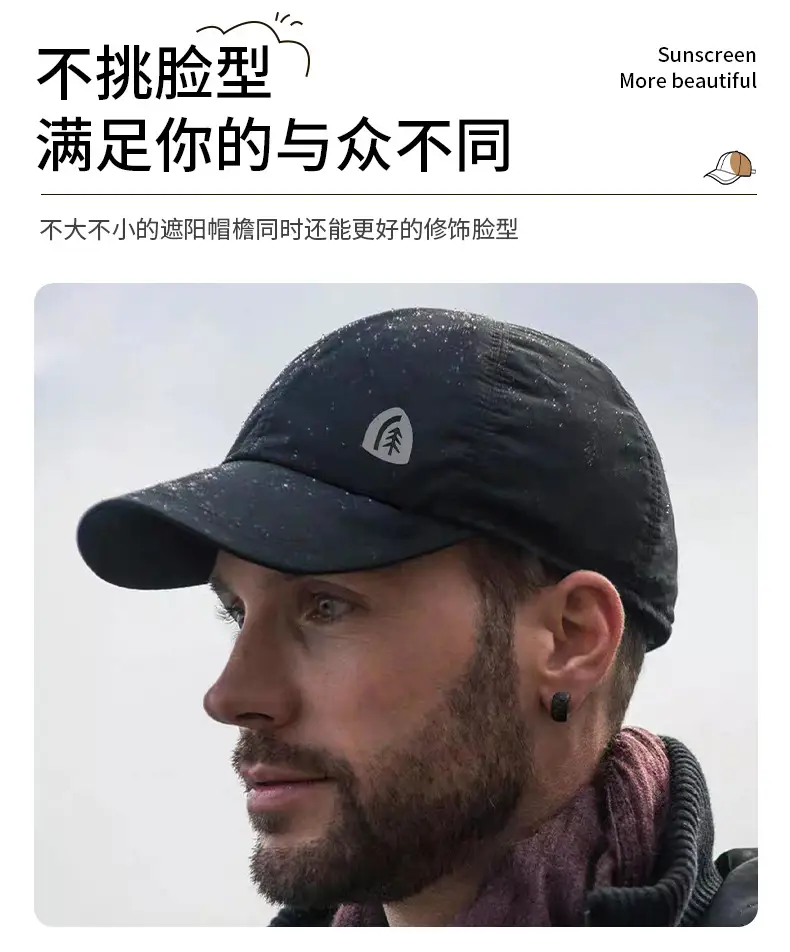 Unisex Waterproof Peaked Cap Sunshade Windproof Baseball Cap — feature 5