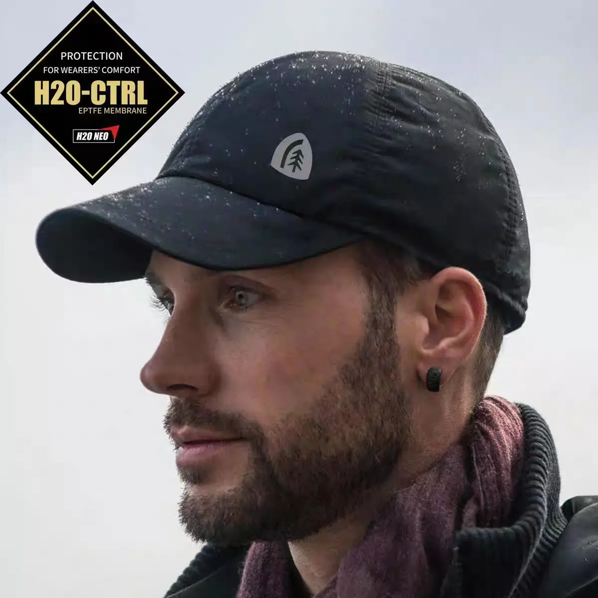 Unisex Waterproof Peaked Cap Sunshade Windproof Baseball Cap