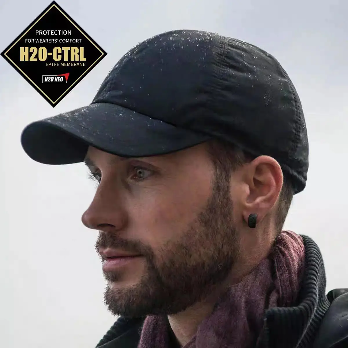 Unisex Waterproof Peaked Cap Sunshade Windproof Baseball Cap