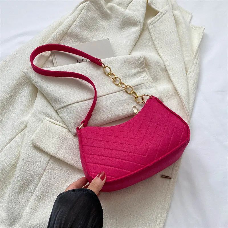 Women's Retro Quilted Shoulder Bag Cream Beige Chain - Image 9