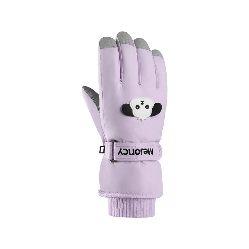 Wholesale winter ski gloves windproof waterproof fleece-lined warm touch screen outdoor riding electric car gloves thickened men