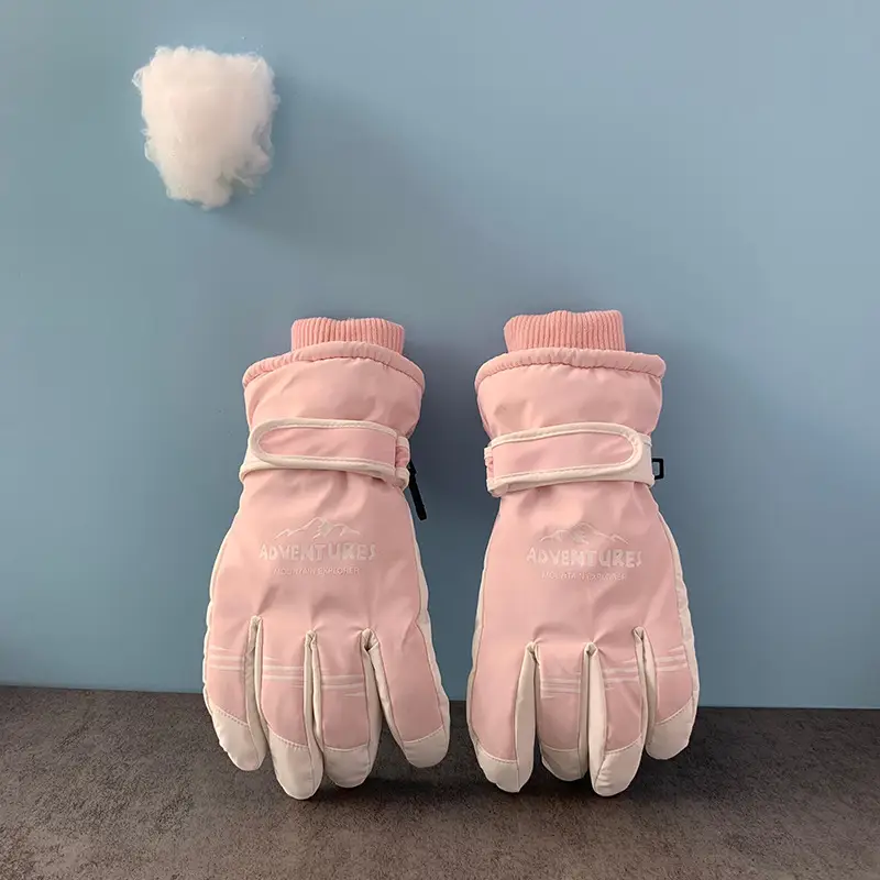 Wholesale winter ski gloves windproof waterproof fleece-lined warm touch screen outdoor riding electric car gloves thickened men
