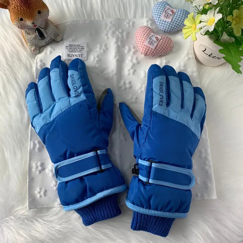 Wholesale winter ski gloves windproof waterproof fleece-lined warm touch screen outdoor riding electric car gloves thickened men