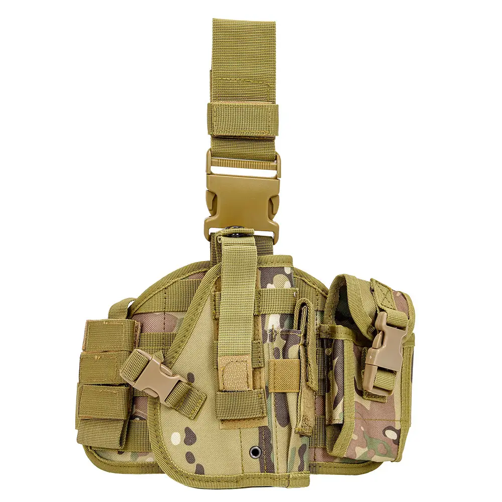 Tactical Gun Holster Belt Bag Quick Draw Bag Tan