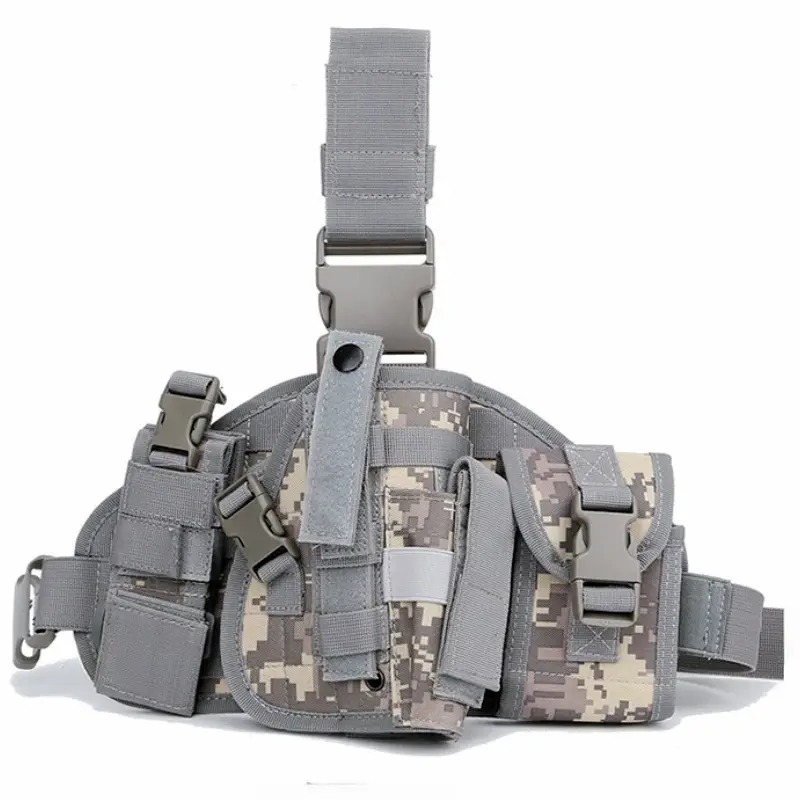 Tactical Gun Holster Belt Bag Quick Draw Bag Tan