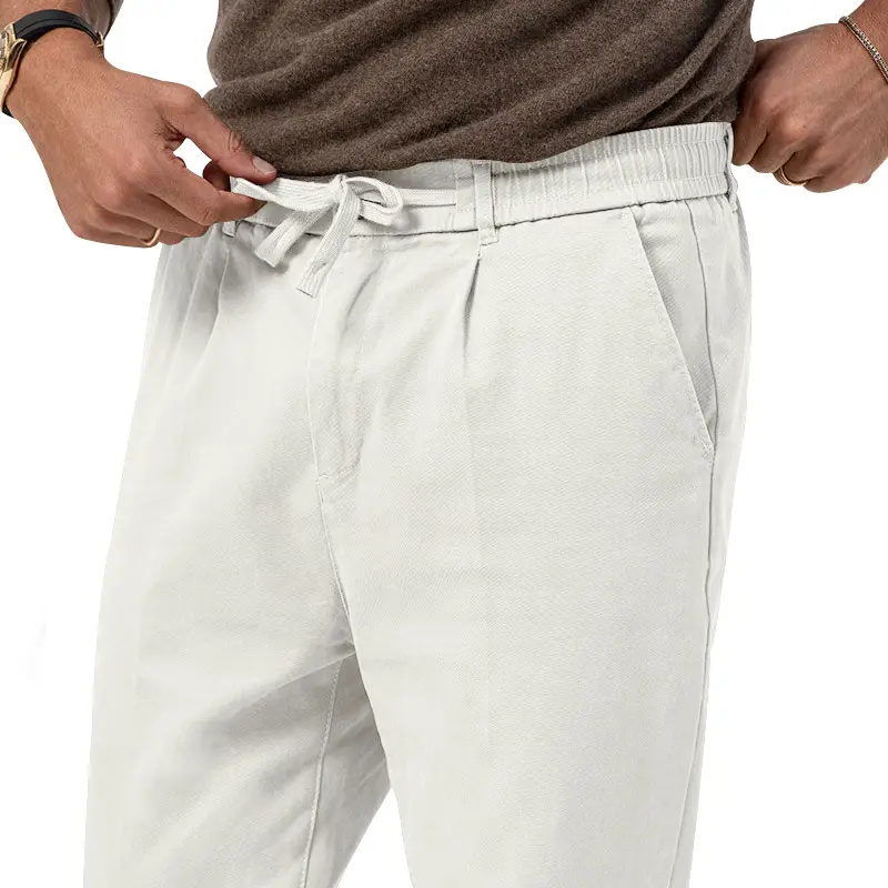 Men Green Straight Cut Casual Pants Large — feature 10