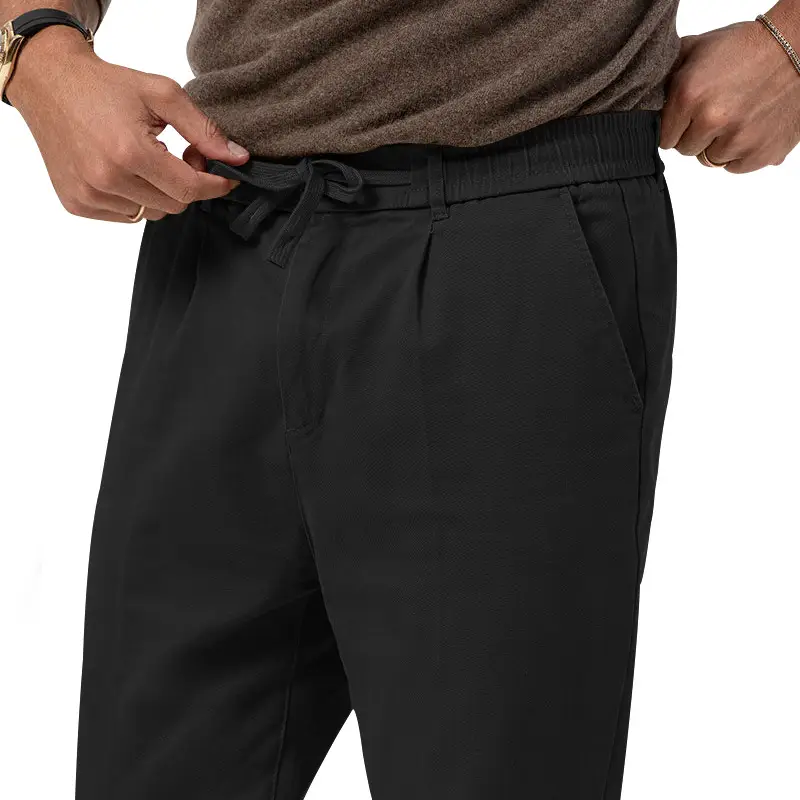 Men Green Straight Cut Casual Pants Large — feature 14