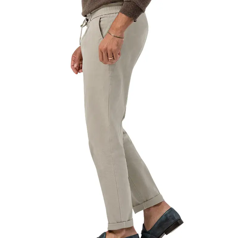 Men Green Straight Cut Casual Pants Large — feature 36