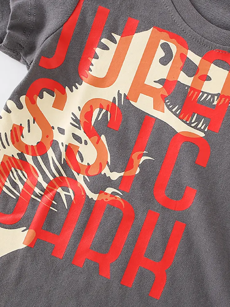 Jupe Graphic Boys T-Shirt Grey Short Sleeve - Image 4