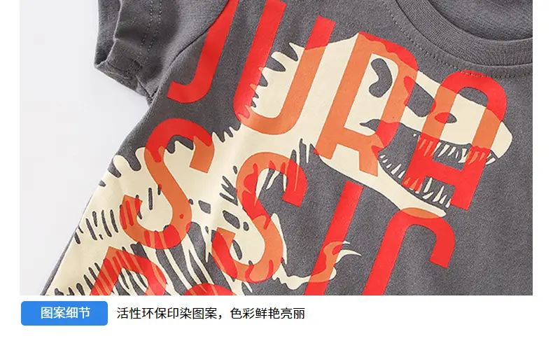 Jupe Graphic Boys T-Shirt Grey Short Sleeve — feature 40