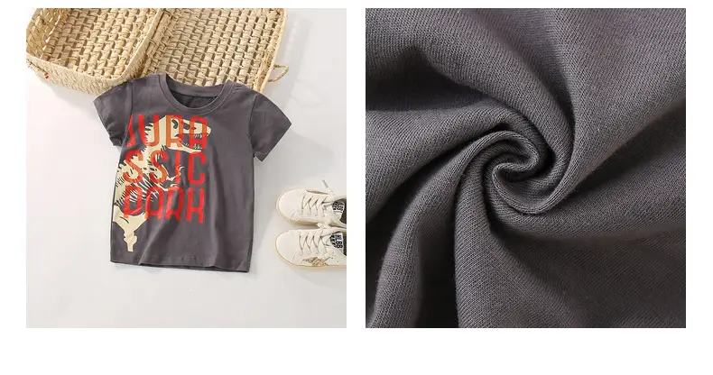 Jupe Graphic Boys T-Shirt Grey Short Sleeve — feature 42