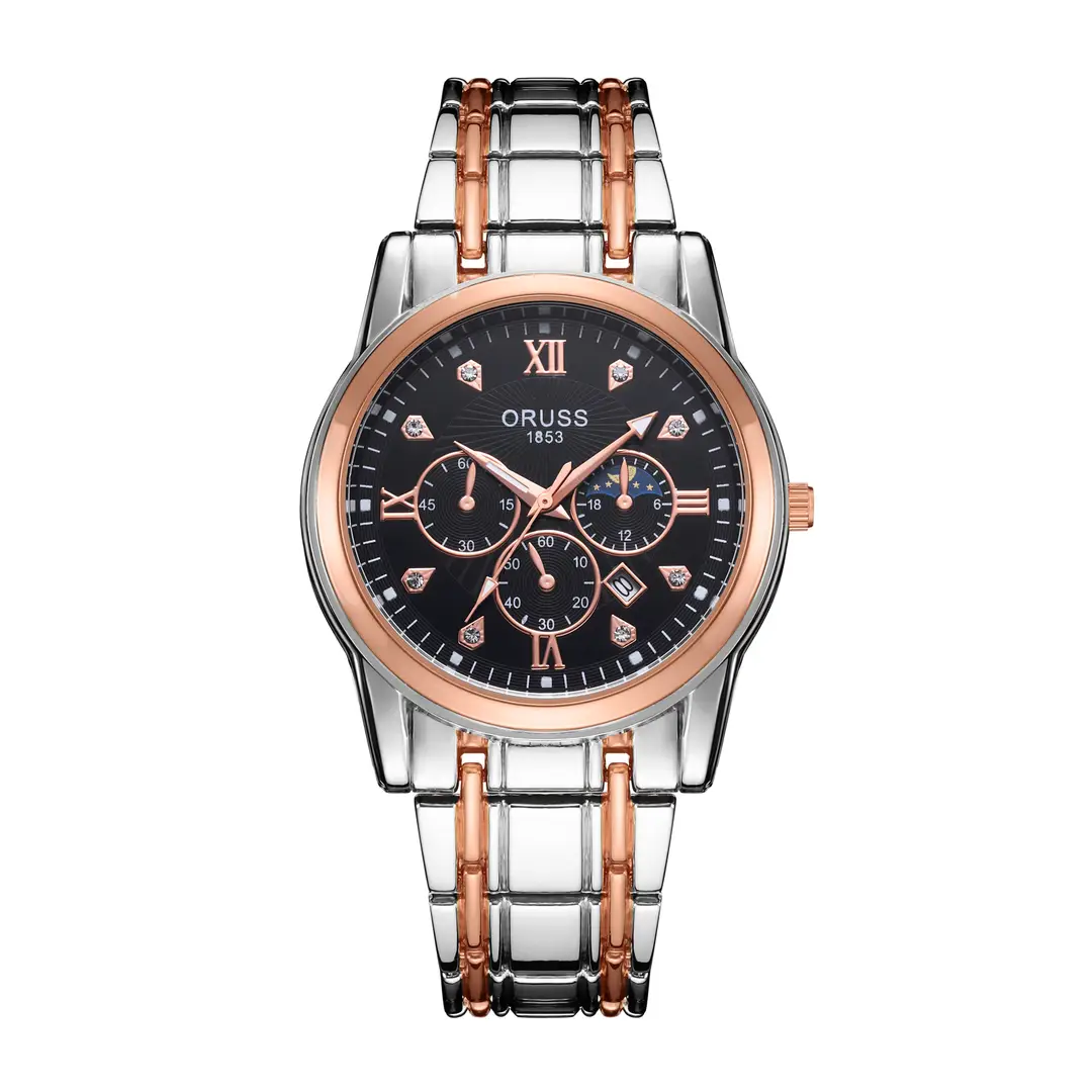 Full-automatic movement watch Swiss brand waterproof luminous men's watch calendar into non-mechanical high-end fashion watches
