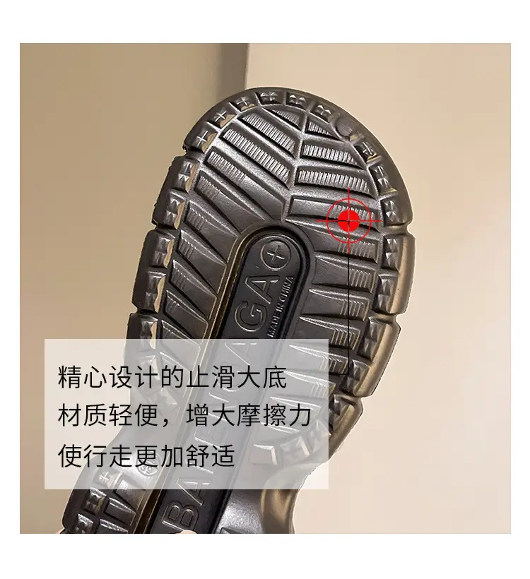 Internet celebrity slippers metal heightened platform Paris hole shoes women's summer 2023 Summer new breathable outerwear sandals — feature 18