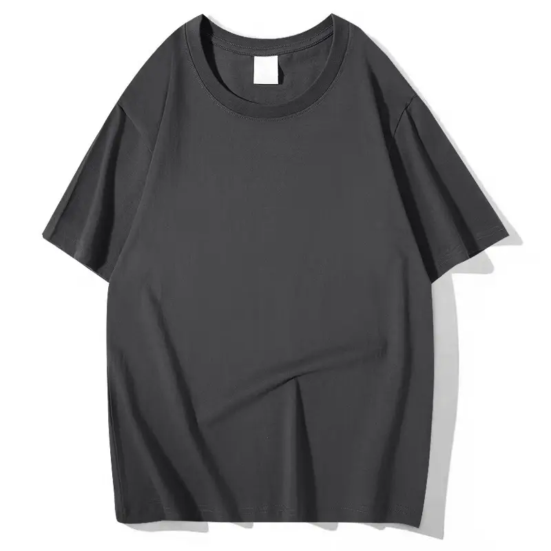 Men Navy Blue Loose Fit T-Shirt 260g Cotton - Image 2