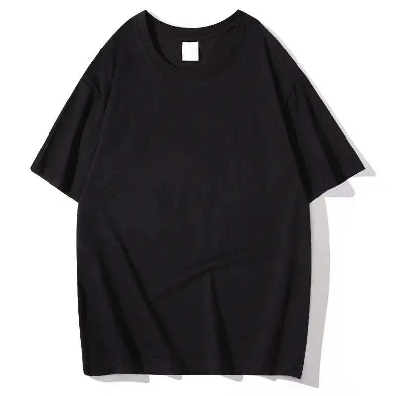 Men Navy Blue Loose Fit T-Shirt 260g Cotton - Image 3