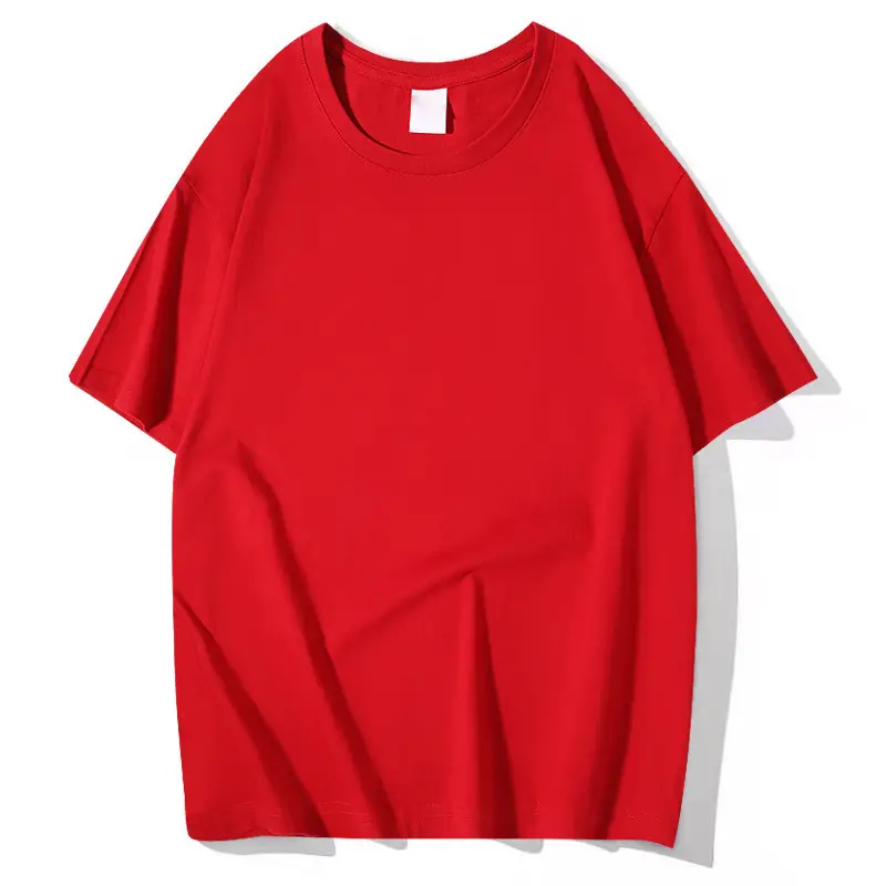 Men Navy Blue Loose Fit T-Shirt 260g Cotton - Image 4