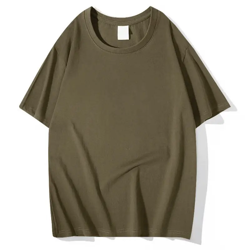 Men Navy Blue Loose Fit T-Shirt 260g Cotton - Image 6