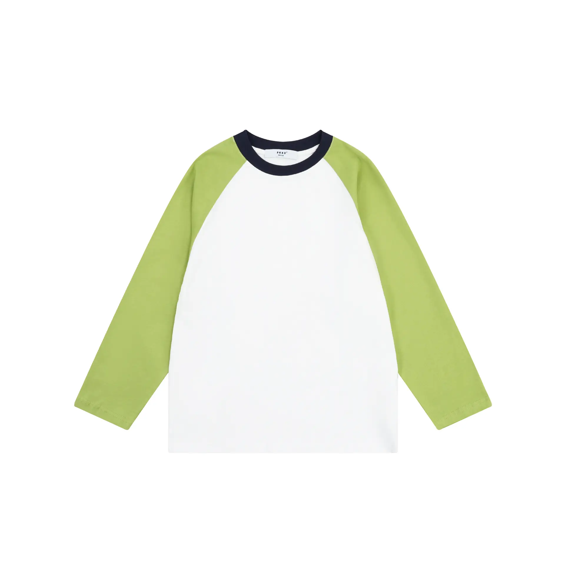 Girls Boys Retro Patchwork T-Shirt Blue White Spring New - Image 7