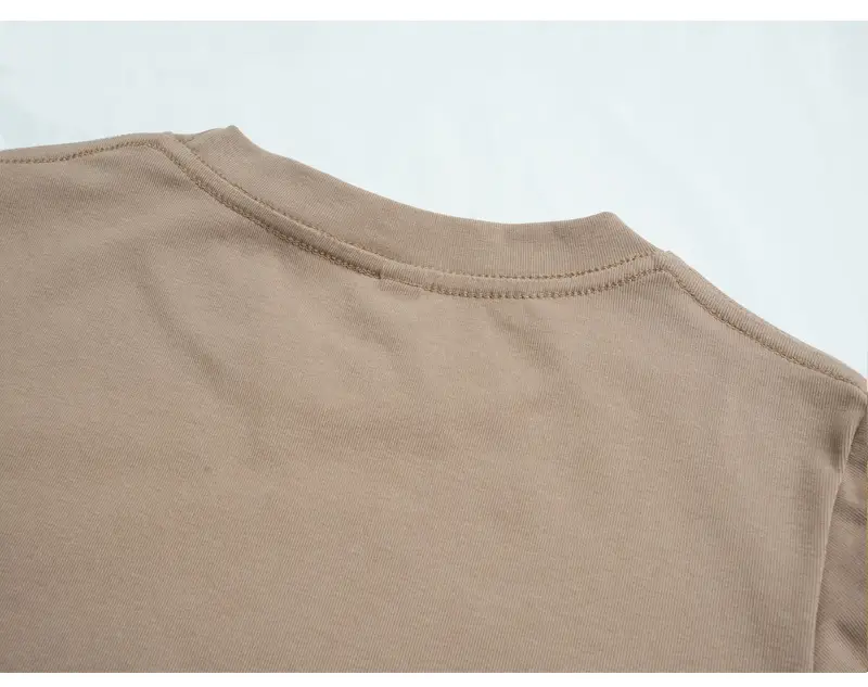 [Fleece-Lined/No Fleece] Pure Cotton Long-Sleeve T-Shirt for Women, Spring and Autumn, Irregular Curved Waist, Slimming Base Shirt Top — feature 7