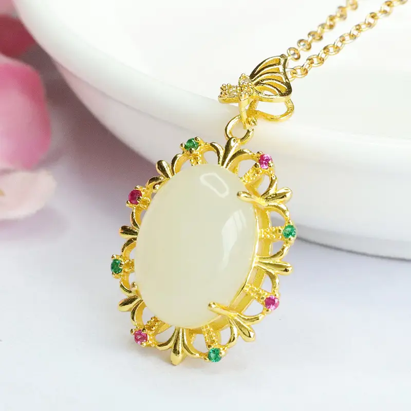 Guan Yu Jade Pendant Necklace for Women