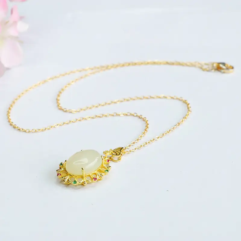 Guan Yu Jade Pendant Necklace for Women