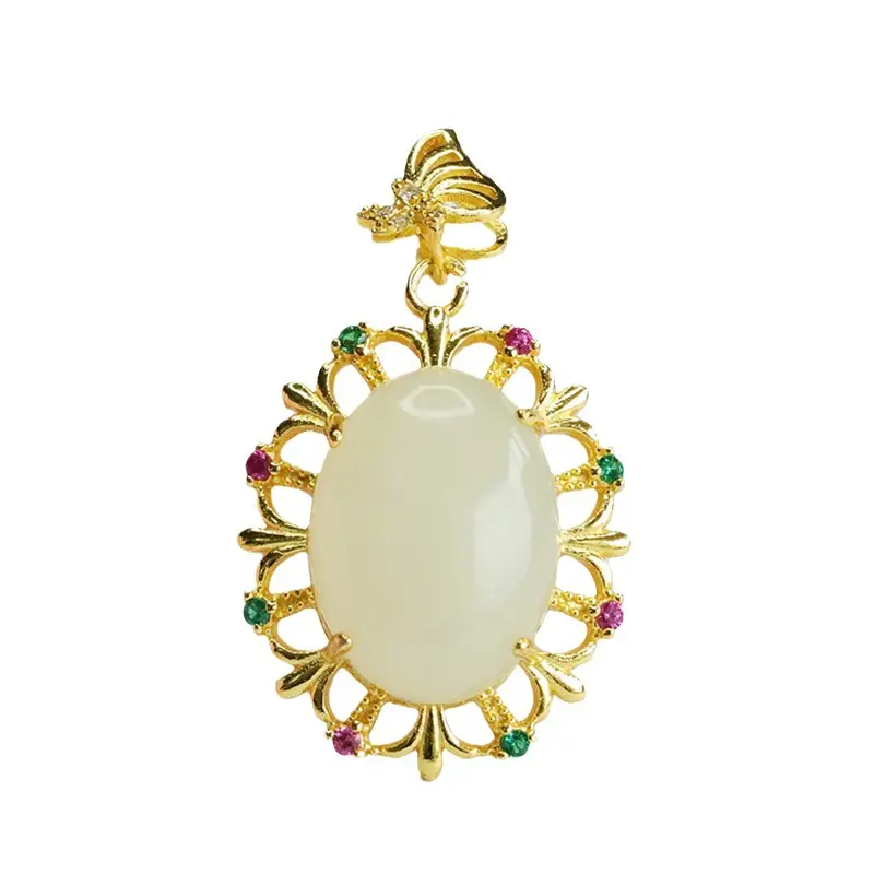 Guan Yu Jade Pendant Necklace for Women