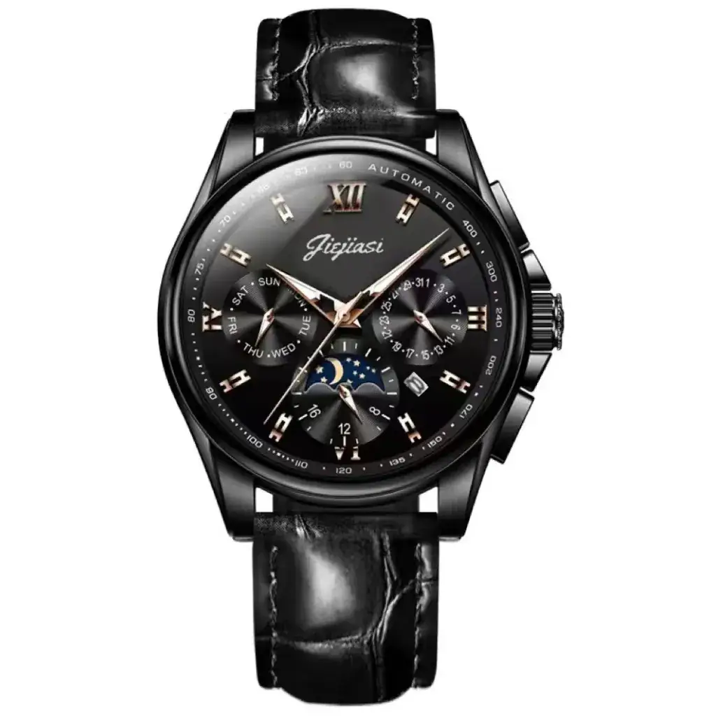Men's Waterproof Luminous Calendar Watch Rose Gold Automatic - Image 5