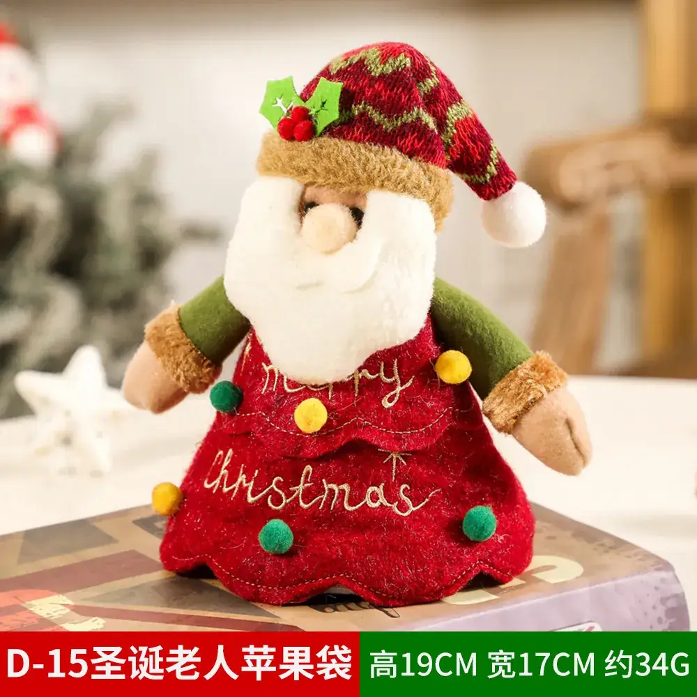 Christmas Apple Bag with Snowman Nose Decoration - Image 32