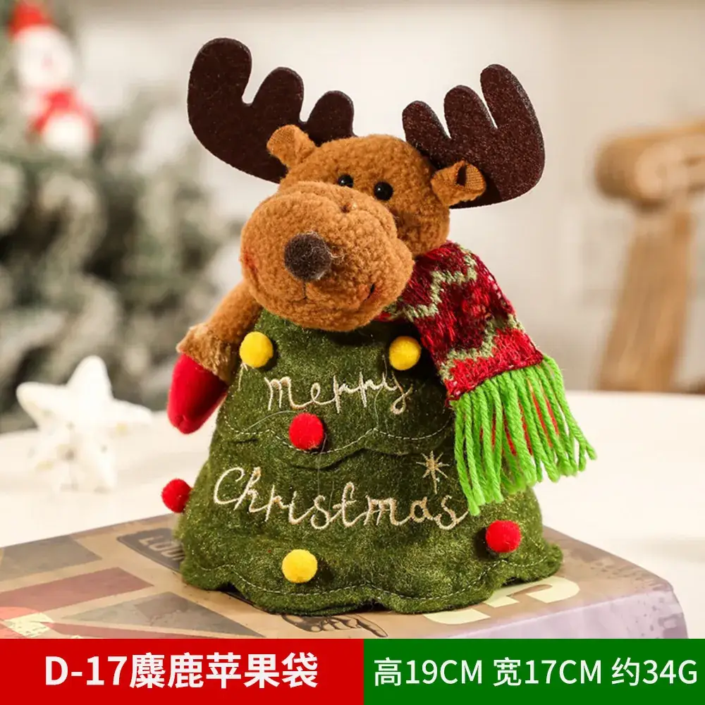 Christmas Apple Bag with Snowman Nose Decoration - Image 34