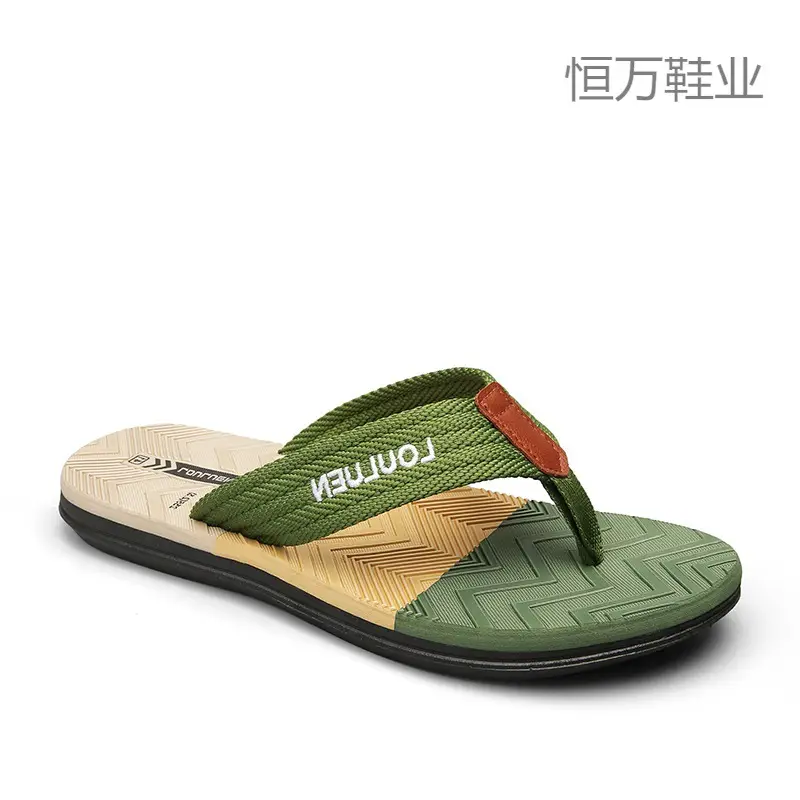 Fujian big manufacturers 2023 Summer new slippers men's outdoor fashion casual beach men's flip flops batch hairpin - Image 5