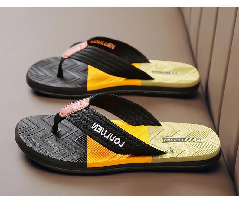 Fujian big manufacturers 2023 Summer new slippers men's outdoor fashion casual beach men's flip flops batch hairpin — feature 23
