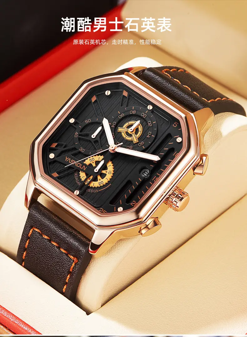 Men's Silver Chronograph Watch with Stainless Steel Band — feature 12
