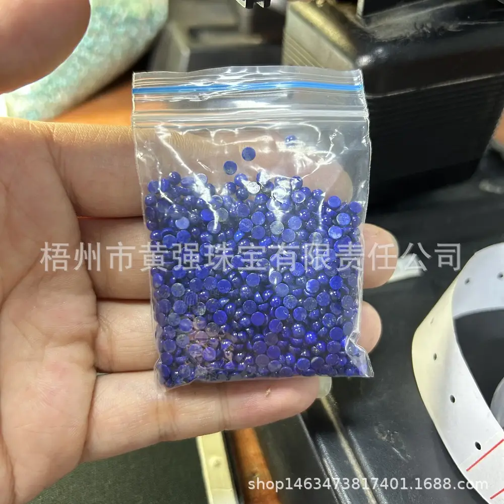 Natural Lapis Lazuit Round Face Stones 1-3mm - Image 4